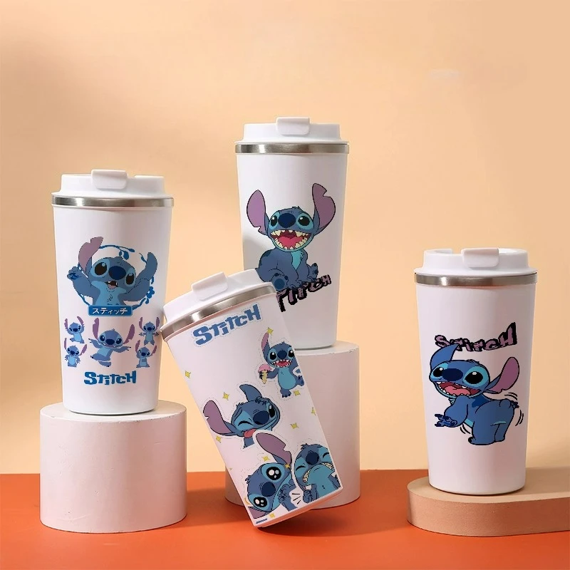

Disney Stitch coffee thermos, portable hand cups, birthday gifts, convenient portability for office, home use, water cup