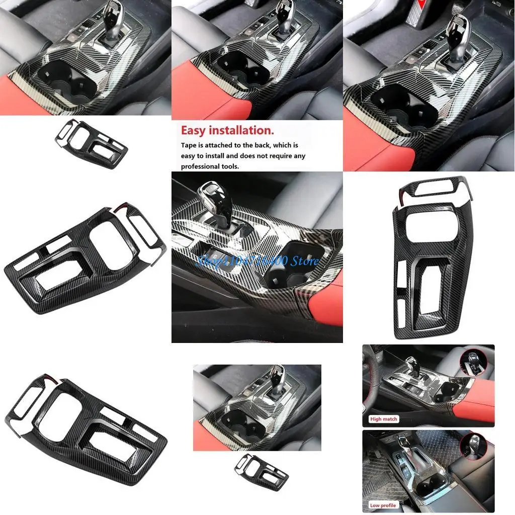 

y1gd Gear Shifter Frame Stickers Panel Trim Cover Decoration Car Accessory