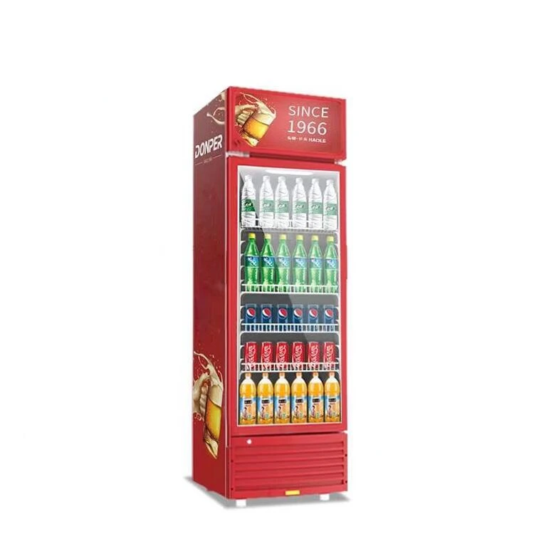 Supermarket Glass Door Drink Display Fridge Cooler Cola Chiller Cabinet Refrigerator