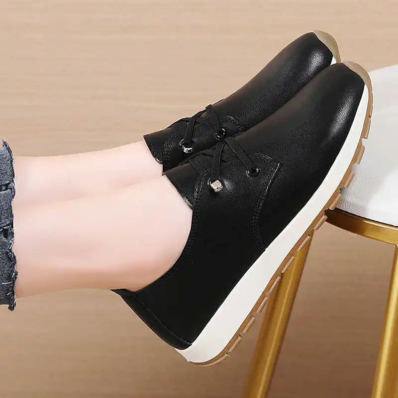 

Low Flat-heeled Gray Woman Sneakers Golf Large Size 49 Shoes Walking For Walking Sports Scarp Collection Krasofka Casuals