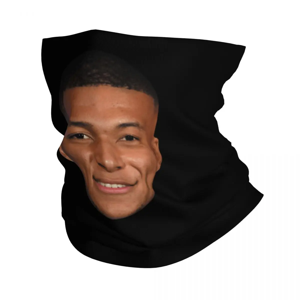 Custom Funny Football Mbappes Meme Neck Gaiter Men Women UV Face Shield Winter Bandana Scarf for Cycling