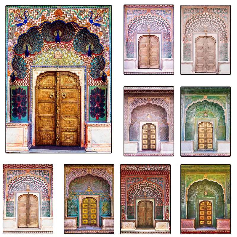 Home Decor Jaipur - India Jaipur Lotus Gate Pintu Warna-warni