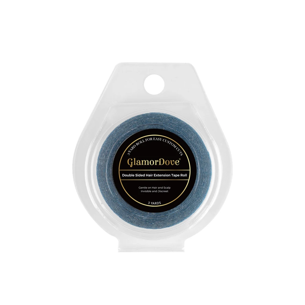 GlamorDove 3Y Double Sided Hair Extension Tape – Easy Cut, Waterproof & Invisible, Ideal for Home or Salon Use