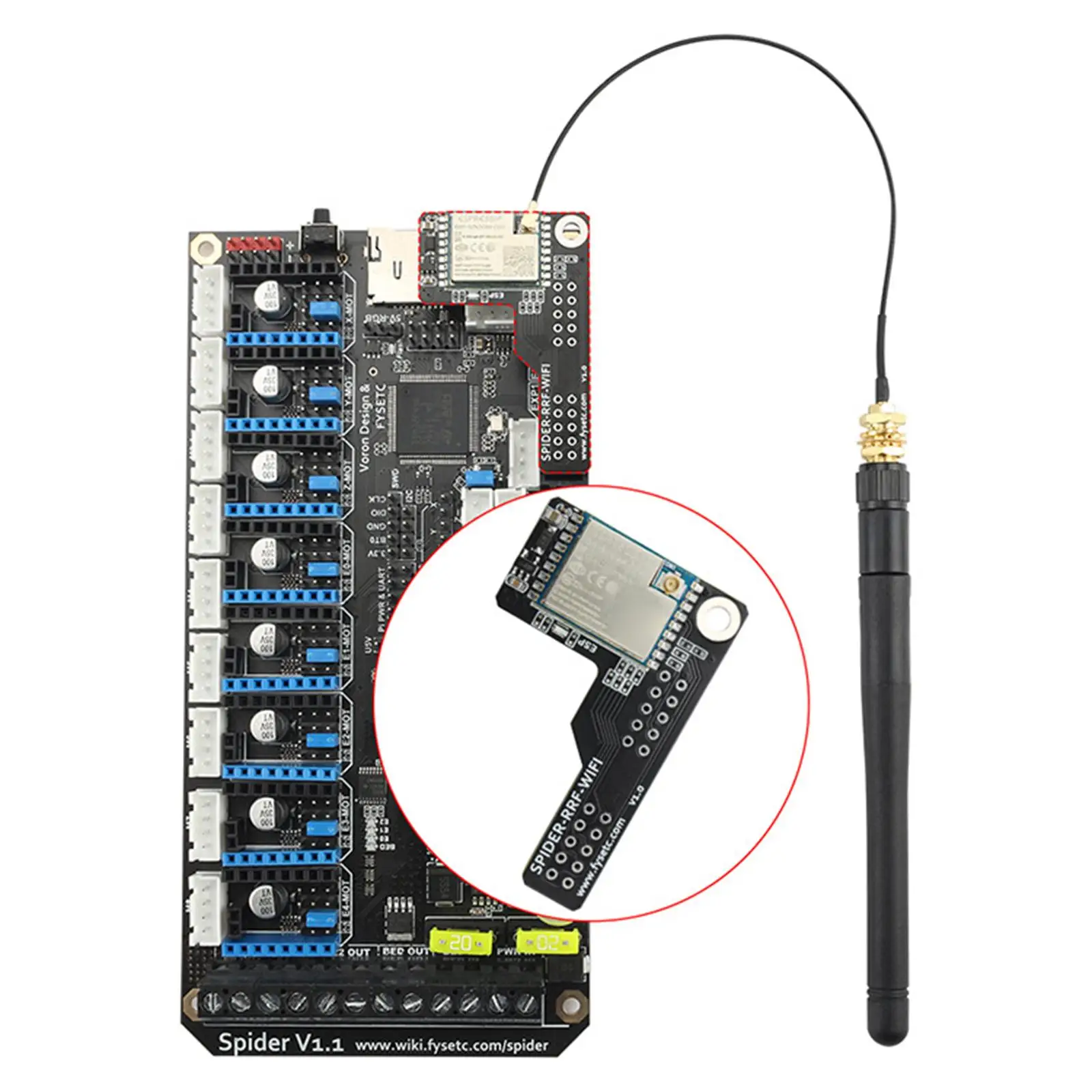 

3D Printer Module External Replacement Exposed to Install Durable Spare Parts for r Motherboard
