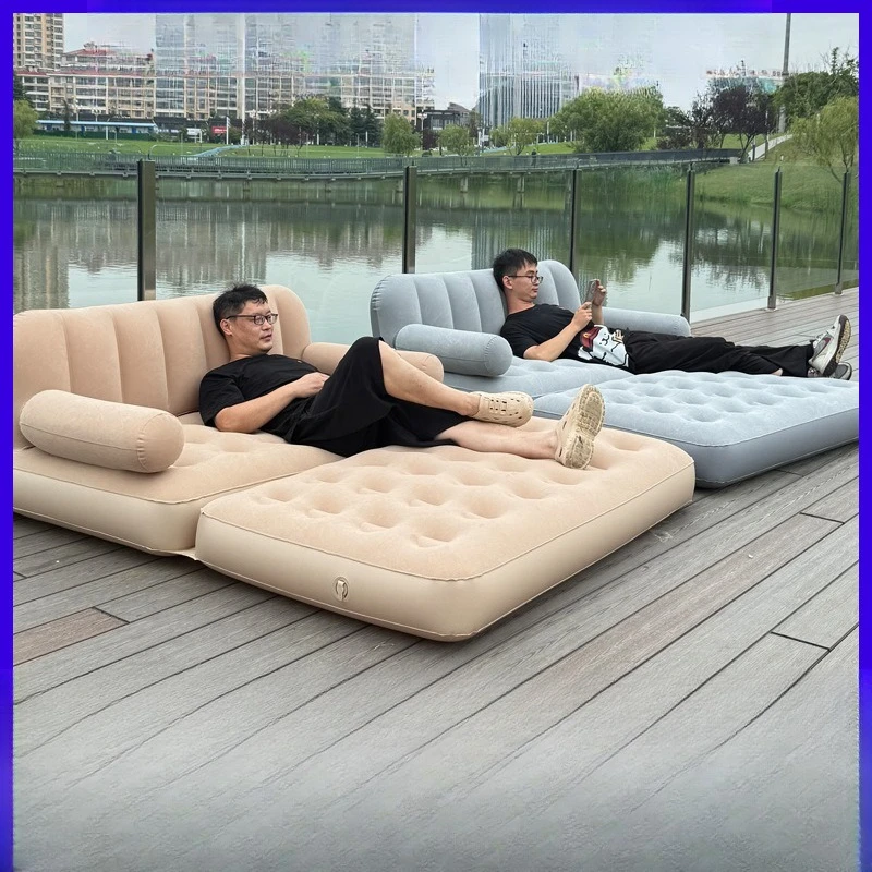 

Sofa bed outdoor portable folding inflatable bed sofa camping tent with lazy