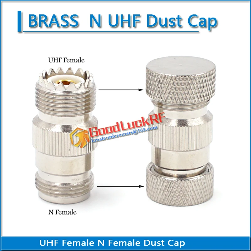 N Female UHF PL259 SO239 Female Dust Cap PL-259 SO-239 Resistor RF coaxial Terminator Protective Cover Brass Adapters