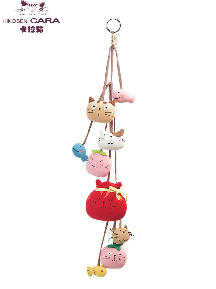 Gorąca sprzedaż 2025 HIKOSEN CARA kot oryginalny design koci worek szczęścia mały wisiorek rybka dekoracja ścienna