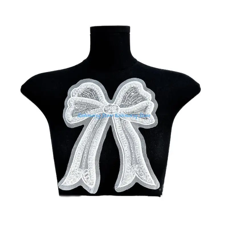 

573B Sequins Bowknot Patches Decorative Costume Shirt Dress Sweater Tools