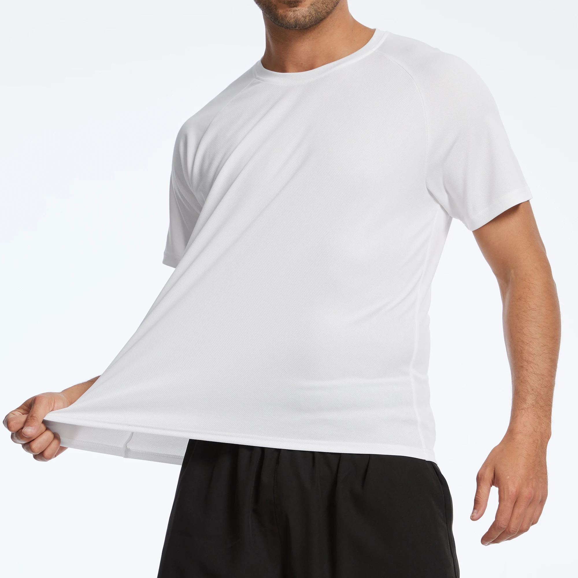 3Pcs Solid Color T-Shirts, Basic Style Breathable Sport Tops for Running Jogging Outdoor