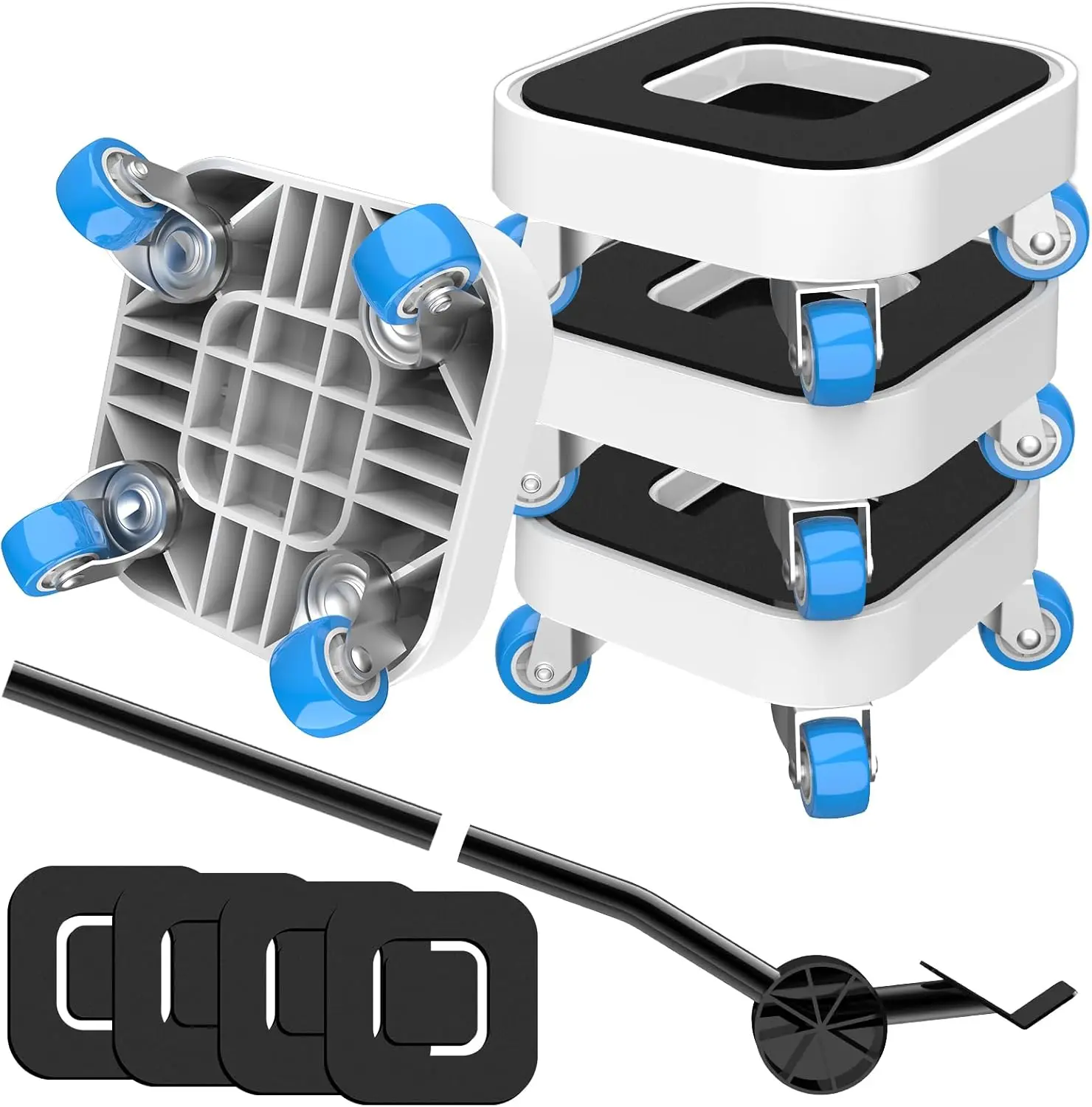 

New Upgrade Furniture Sliders Furniture Movers with Wheels Furniture Lift Mover Tool Set with 360° Rotatable Wheels Furniturefor