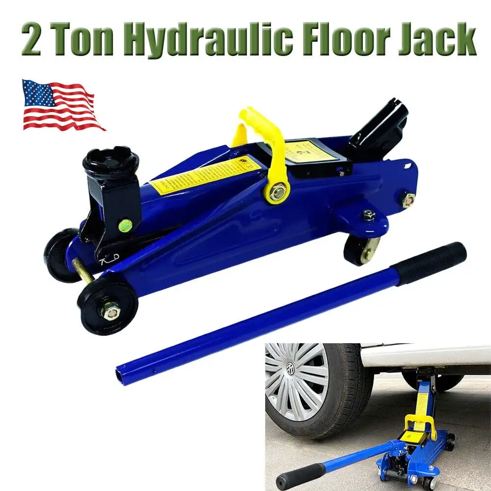 

Heavy Duty 2Ton Hydraulic Floor Jack For Car Van SUV Lift Trolley Jack W/ Case