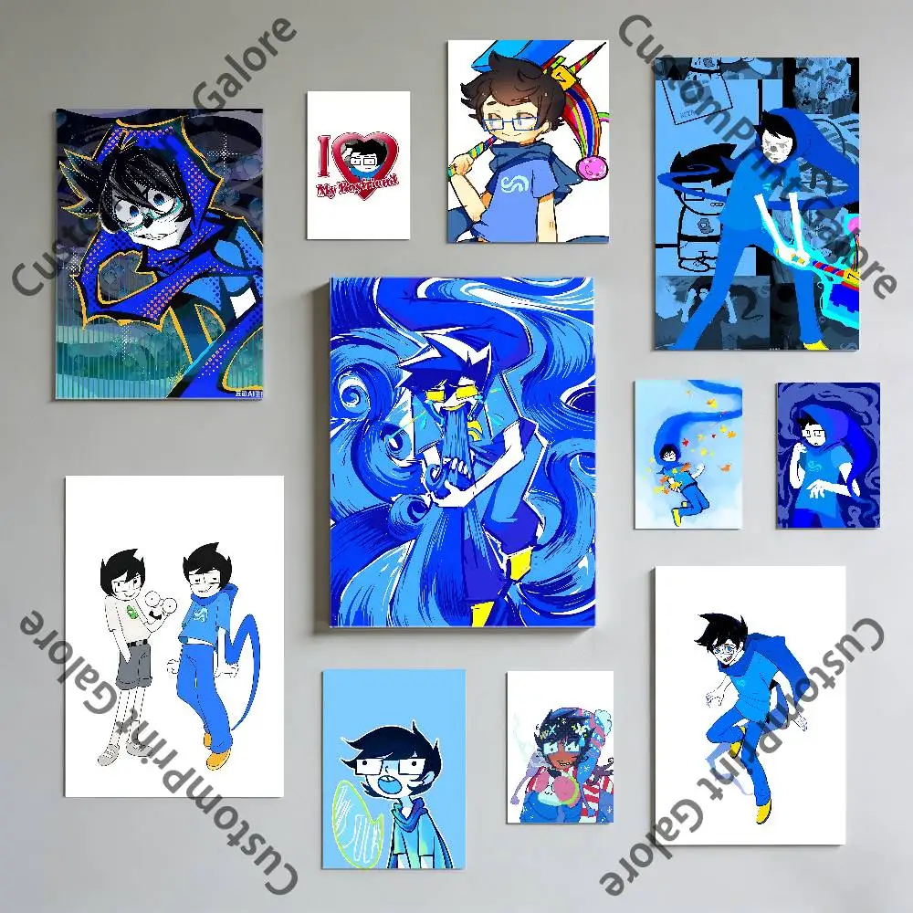 

John Egbert Anime Poster Sticker Popular Movie Game Character Art Painting for Dorm Decor Customizable