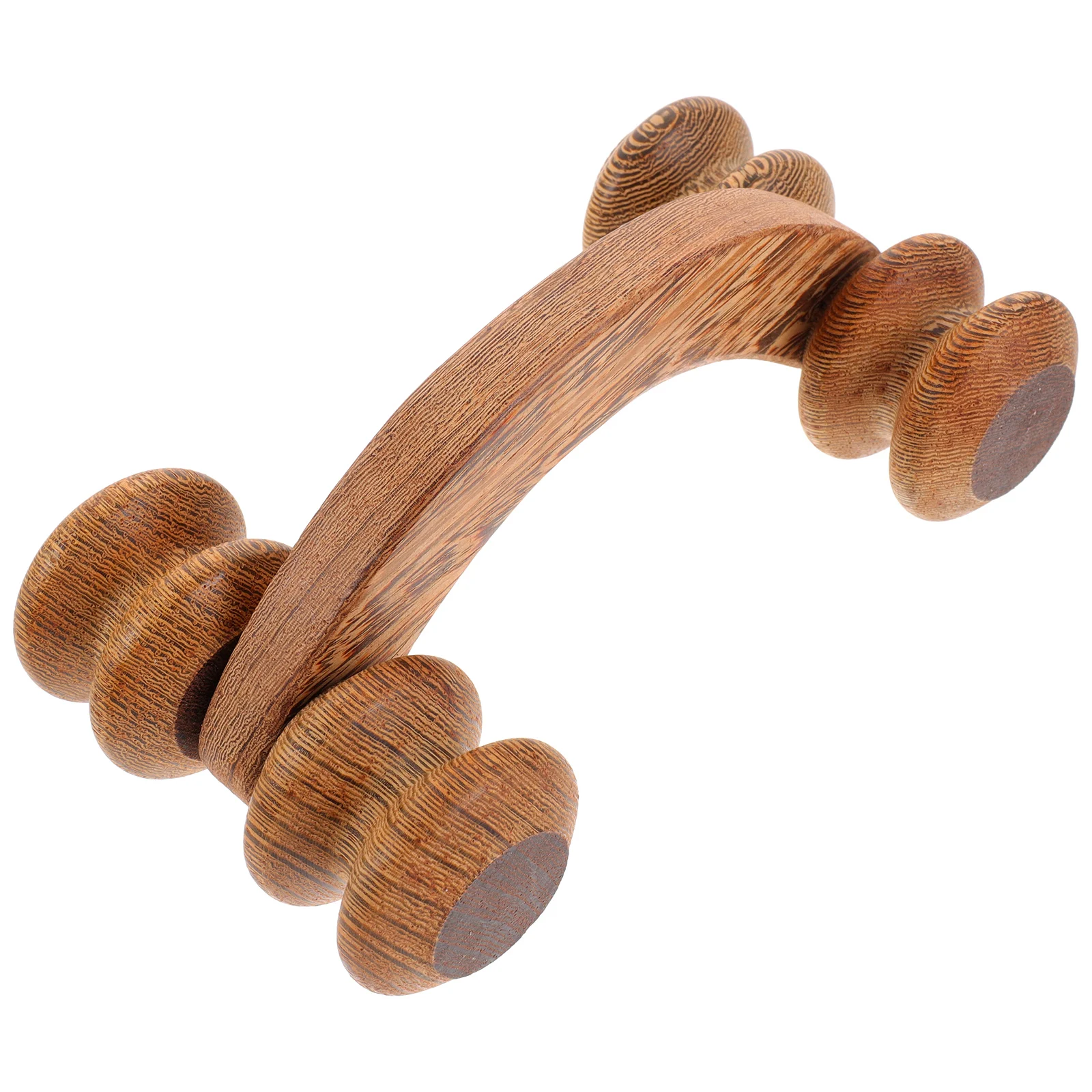 

Four-Wheel Massage Roller Handheld Muscle Massager for Back Neck Legs Calf Relief Portable Muscle Tension Release Tool