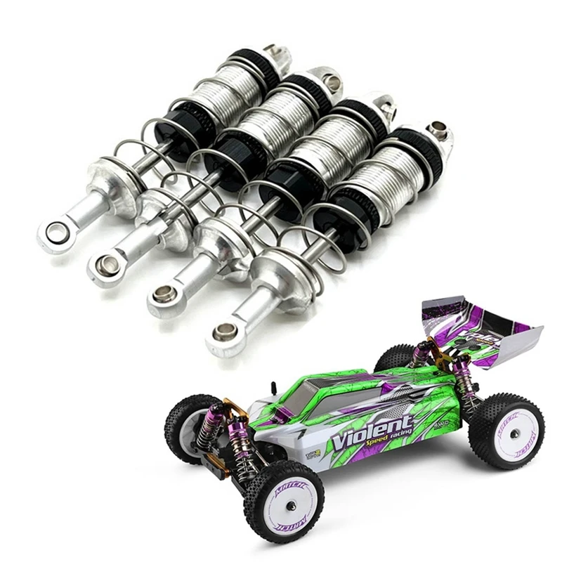 Metall-Stoßdämpfer-Öldämpfer vorne und hinten für Wltoys 104072   1/10 RC Car Upgrades Teile Zubehör