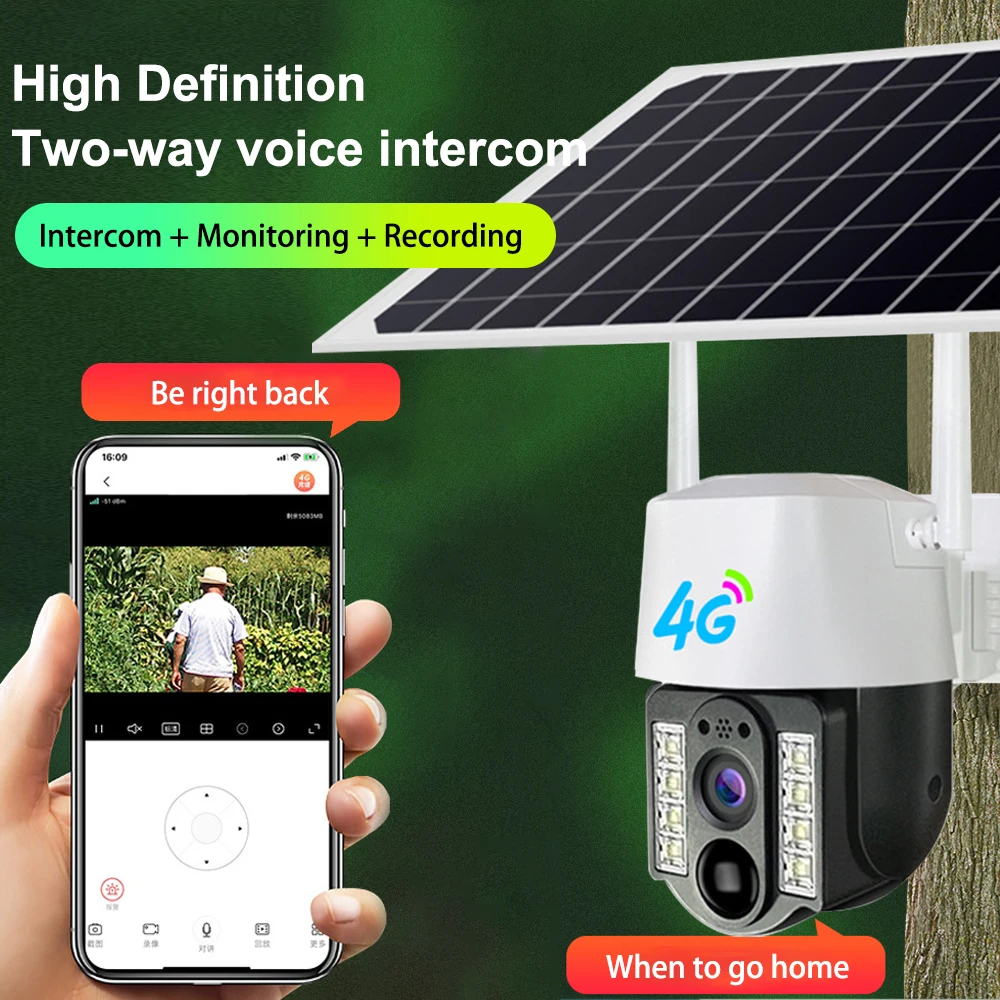 Saikiot v380 pro 4mp 4g sim wifi solar betriebene batterie kamera cctv sicherheit wifi solar kamera wiederauf ladbare outdoor solar kamera