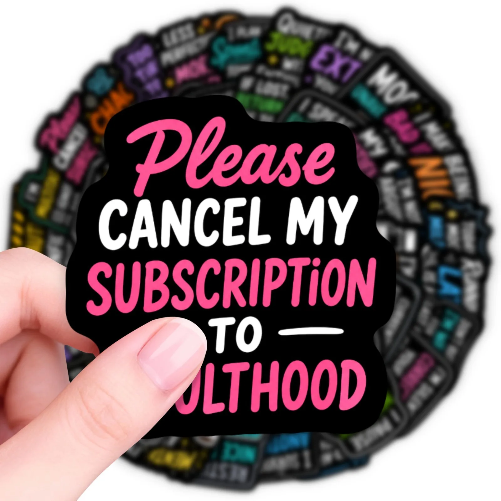 50 PCS Creative Fun Game Controller Theme Stickers Waterproof Funny Text Decals Decorate Scrapbook Phone Computer