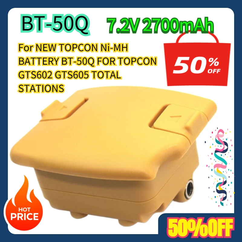 

For NEW TOPCON BT-50Q Ni-MH BATTERY BT-50Q FOR TOPCON GTS602 GTS605 TOTAL STATIONS