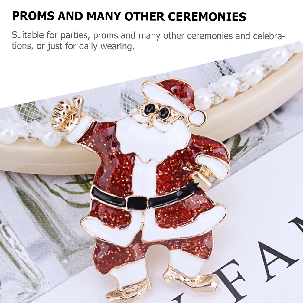 

2pcs Brooch Pin Christmas Breastpin Clothing Decoration For Women Party Wedding Celebration Gift Compact Design Fine