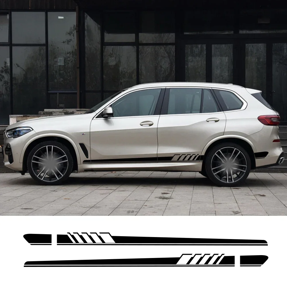 2PCS Car Side Door Stickers Car Decor Accessories For BMW X5 E70 E53 F15 X3 F25 E83 X6 F16 E71 X1 F48 E84 X2 X4 F26 X7 M2 F87 M3