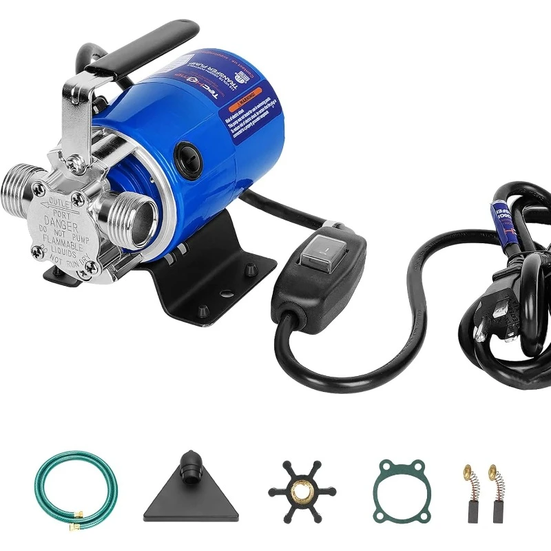 Water Pump, 115V 1/10HP 330GPH Water Transfer Pump Utility Pump, With ON/OFF Switch And Water