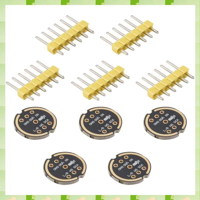 2025 5 pezzi INMP441 modulo microfono omnidirezionale MEMS supporto interfaccia I2S ad alta precisione a bassa potenza ESP32,5 pezzi INMP441 Omnid