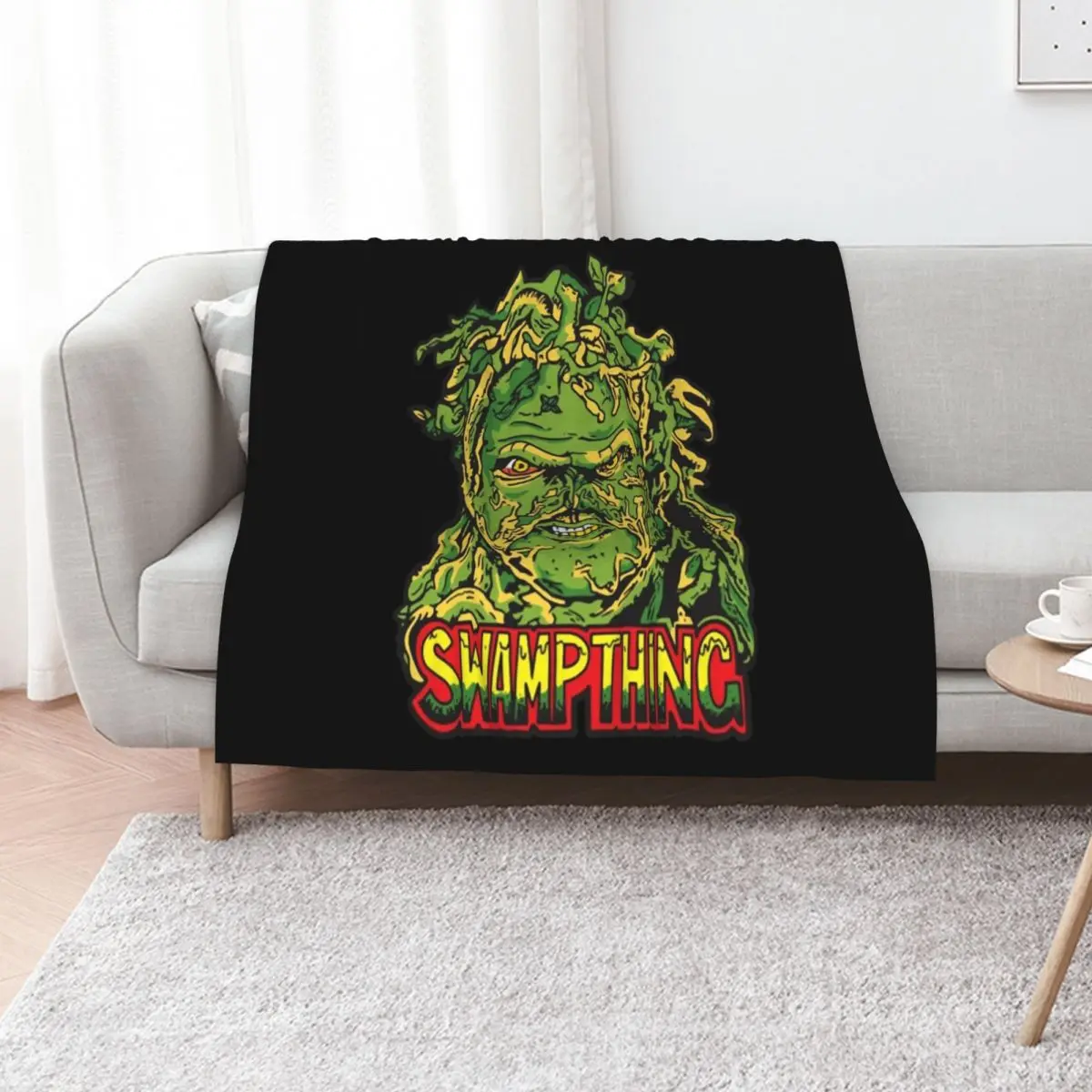 Gift Idea Swamp Thing Christmas Holiday Throw Blanket Soft Warm Blanket Gift for Grandparents