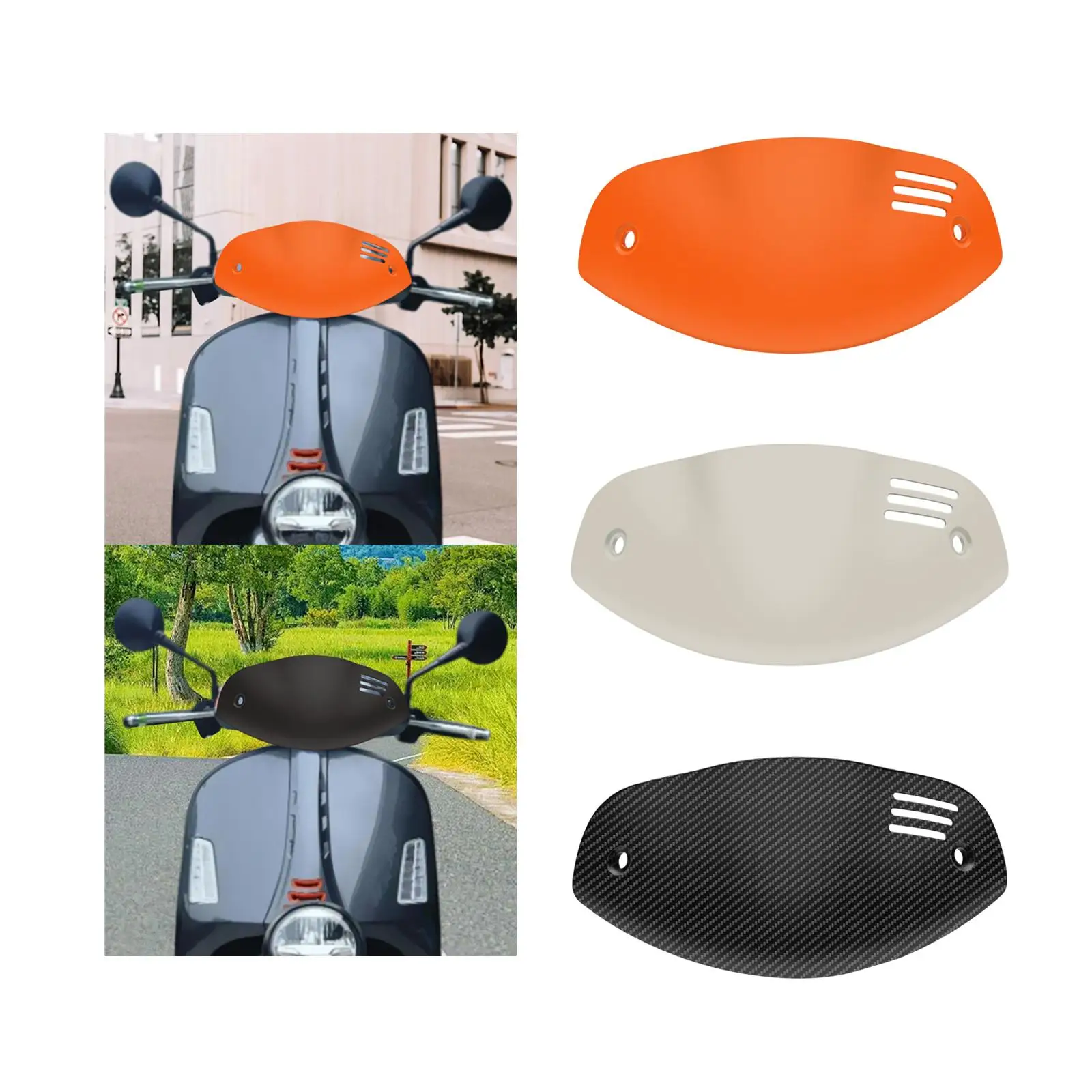 Motorcycle Front Windshield Motorbike Accessory Easy Installation Exterior Replace for Vespa Spare Parts Sturdy Practical