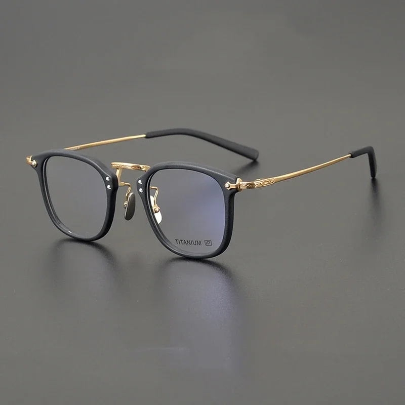 High Quality Women's Glasses Frames Japan Handmade Titunium Optical Square Glasses Frame Model GMS806 Women Men Glasses