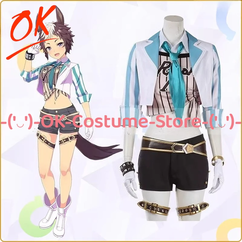 

[Customized Size] Uma Musume Pretty Derby Mejiro McQueen Ryan Cosplay Costume Tracksuit Sports Wear School Training Suit Uniform