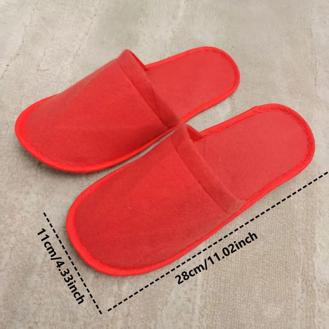 10Pairs Disposable Slippers for Hotels, Spas & Guesthouses, Lightweight Breathable Slip- for Home, Parties, Travel, Women Shoes view 6