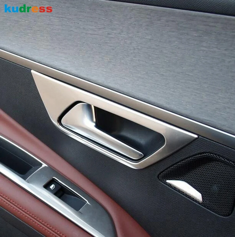 For Peugeot 3008 5008 GT 2017-2019 2020 2021 2022 2023 Carbon Fiber Car Inner Door Handle Bowl Cover Trim Interior Accessories