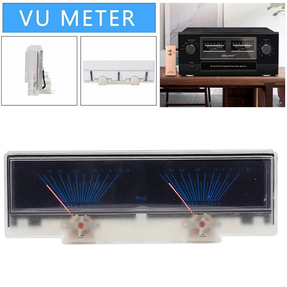 For Home Audio Setup Audio Level Meter Backlit Analog Power Indicator Backlit Meter 500uA Current High Reliability