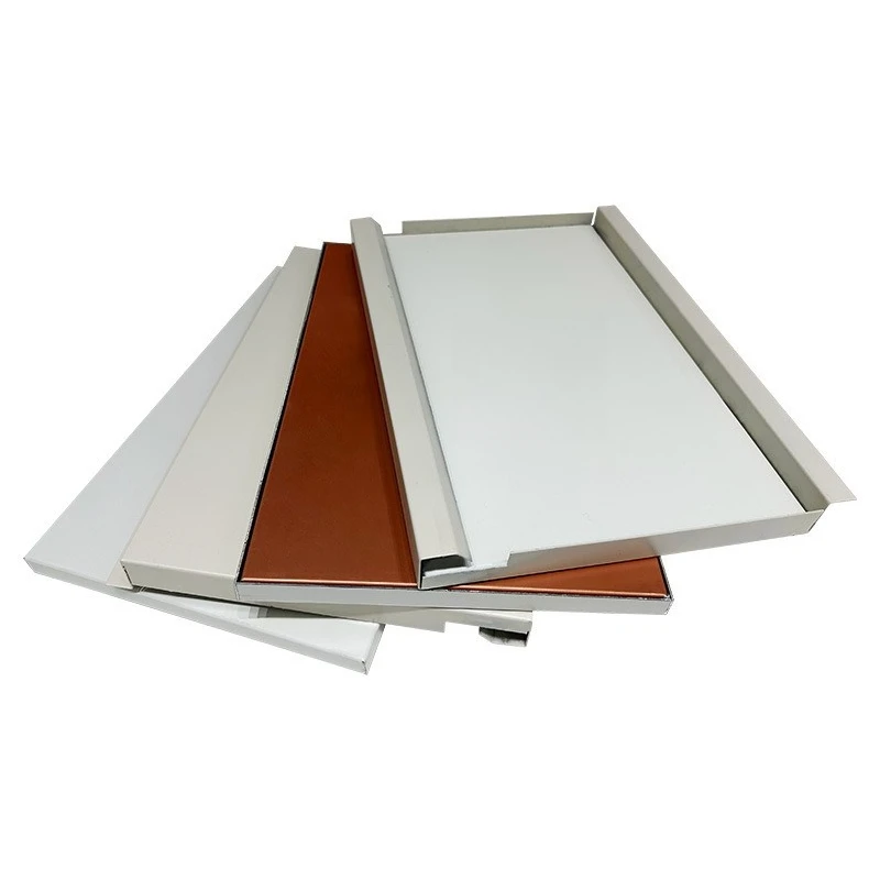 Fluorocarbon hooked aluminum alloy corrugated board hooked aluminum veneer corrugated composite aluminum plate ceiling
