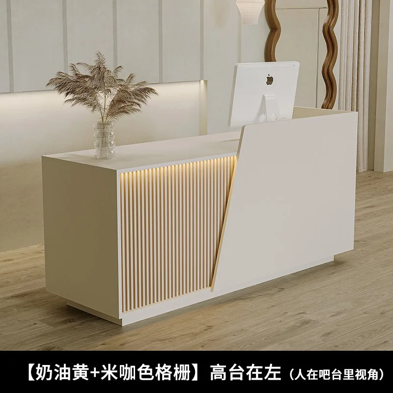 Unique Luxury Reception Desk Organizer Standing Office Corner Reception Desk Modern Salon Recepcion Mostrador Home Furniture