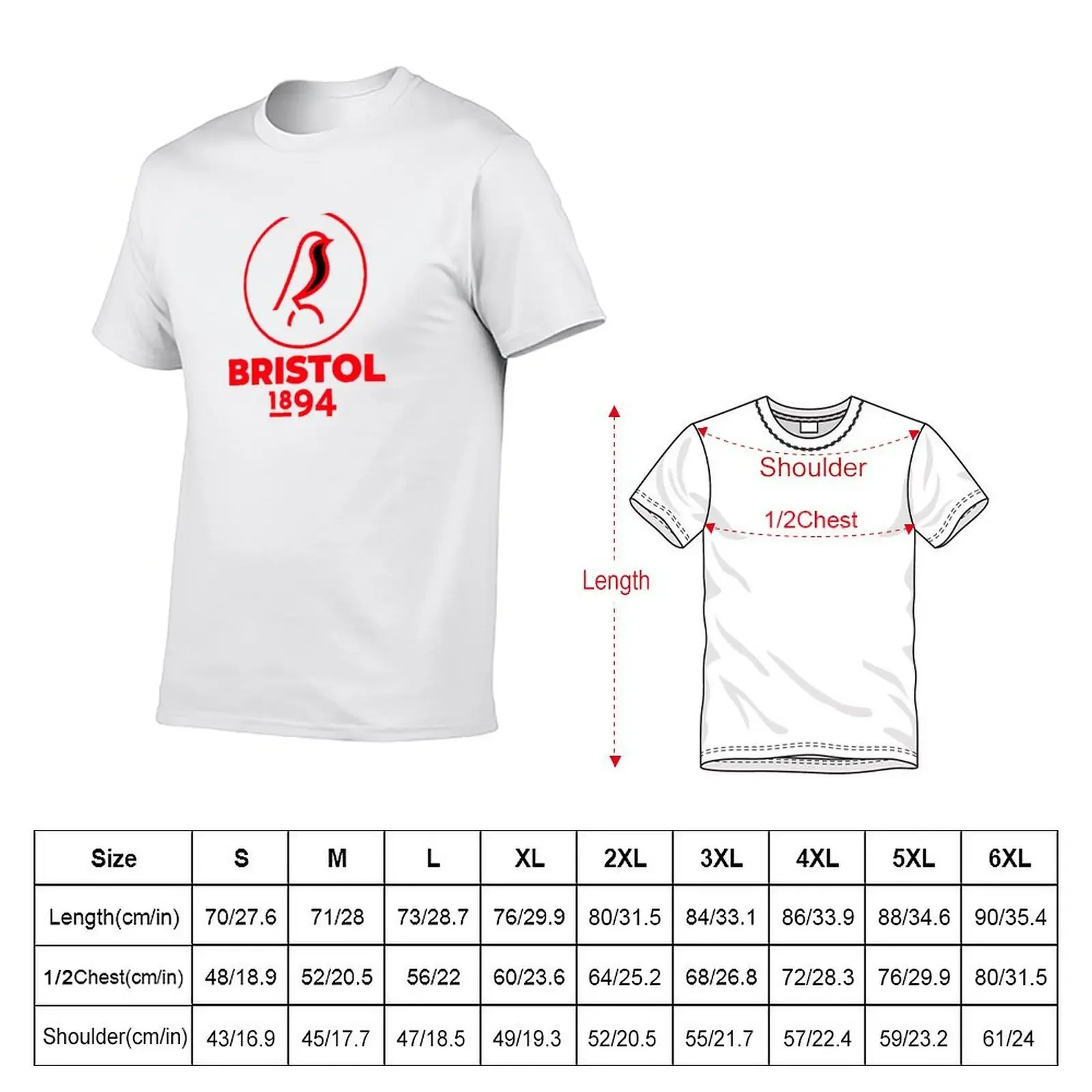 Bristol City T-Shirt graphics cotton graphic tees t shirts for men