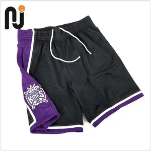 M & N-Basketball, Unisex, Retro, Lose, Schwarz, Klassiker, Vintage, NBA, Erwachsene, Kinder, Chris Webber Hosen 8 Hauptverkaufs -Sakrament -Könige Basketball - №1