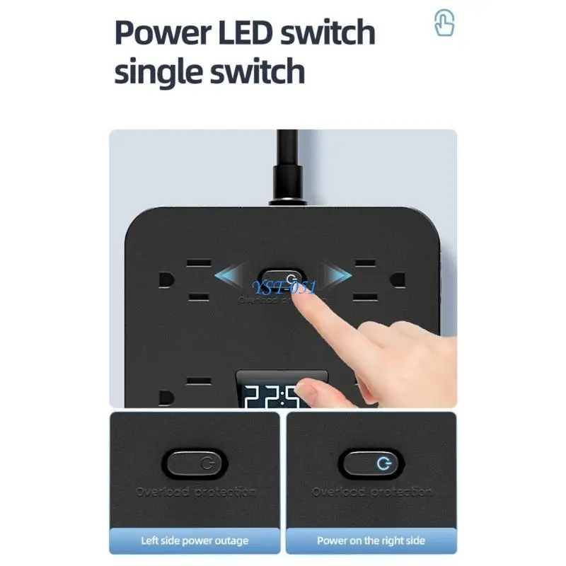 

E15A Multifunctional Power Strips Electrical Plug Socket With Multiple Outlets