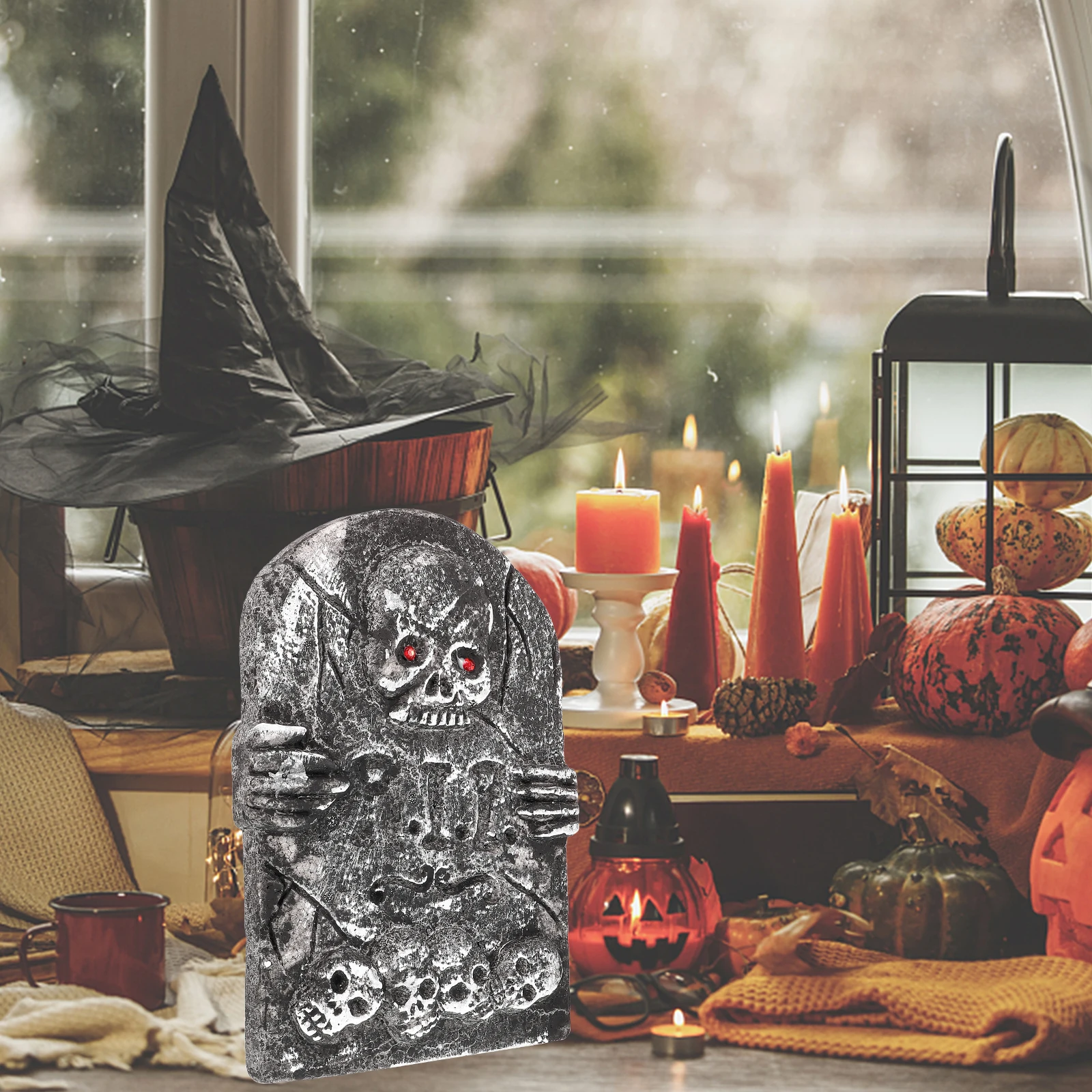 

Foam Tombstone Decorations Halloween Grave Stone Props Lightweight Durable Scary naments Party Yard Garden Outdoor Display