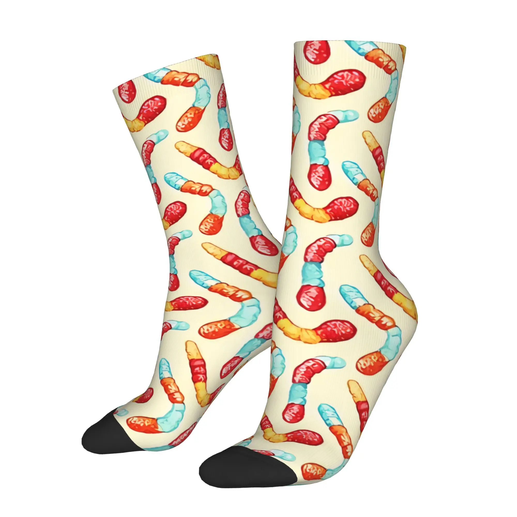 

Gummy Worm Sock Printed Man Polyester Fashion