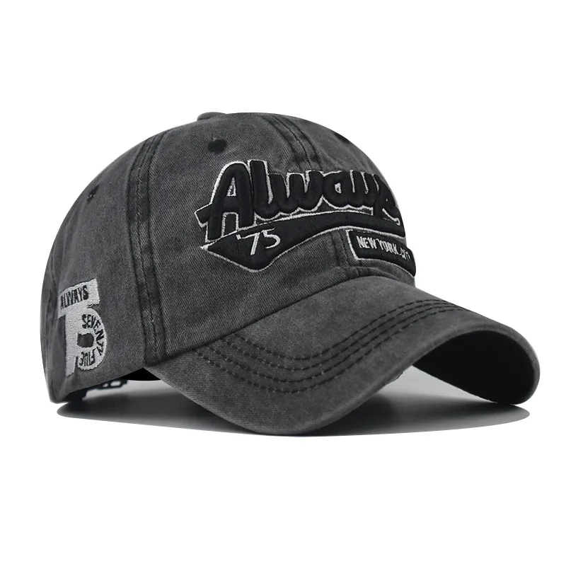 

New Fashion Outdoor Sports Cotton Baseball Cap for Women Casual Retro Embroidery Mens Hip Hop Rebound Cap Snapback Hat
