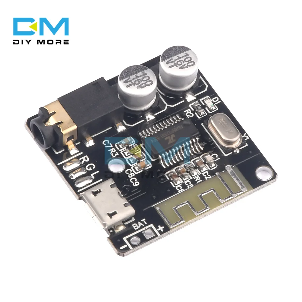 Bluetooth Audio Receiver Board VHM-314 Bluetooth 5.0 MP3 Lossless Decoder Board Wireless Stereo Music Module 3.7-5V