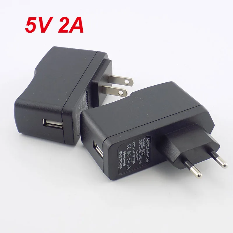 5V 0.5A 1A 2A 3A Micro USB Port Power Adapter Supply For Strip LED Lamp Light Charging AC to DC 100V 240V 500mA USB Charger Head