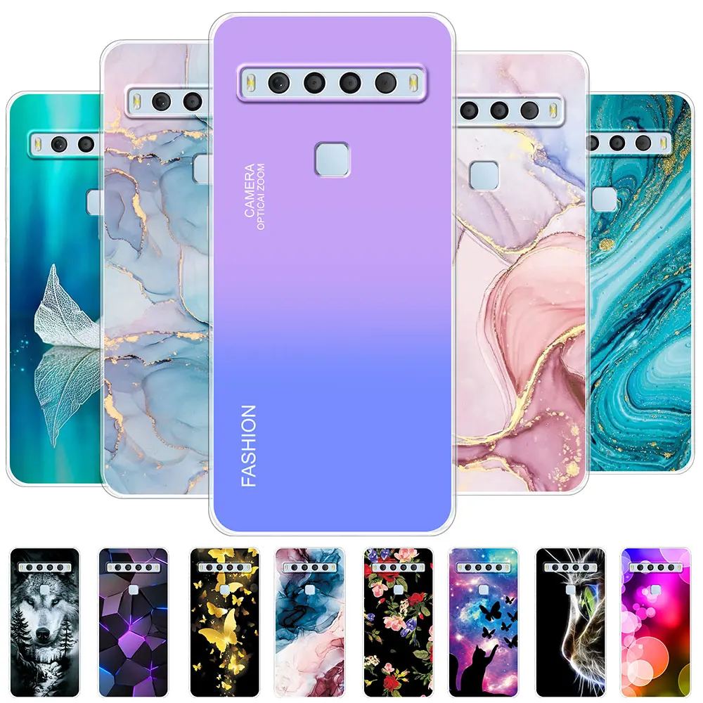 Etui TCL 10L T770H T770B Pokrowiec na telefon TCL 10 Lite Przezroczysty, odporny na wstrząsy, miękki silikonowy pokrowiec na telefon TCL10L /TCL10Lite Coque