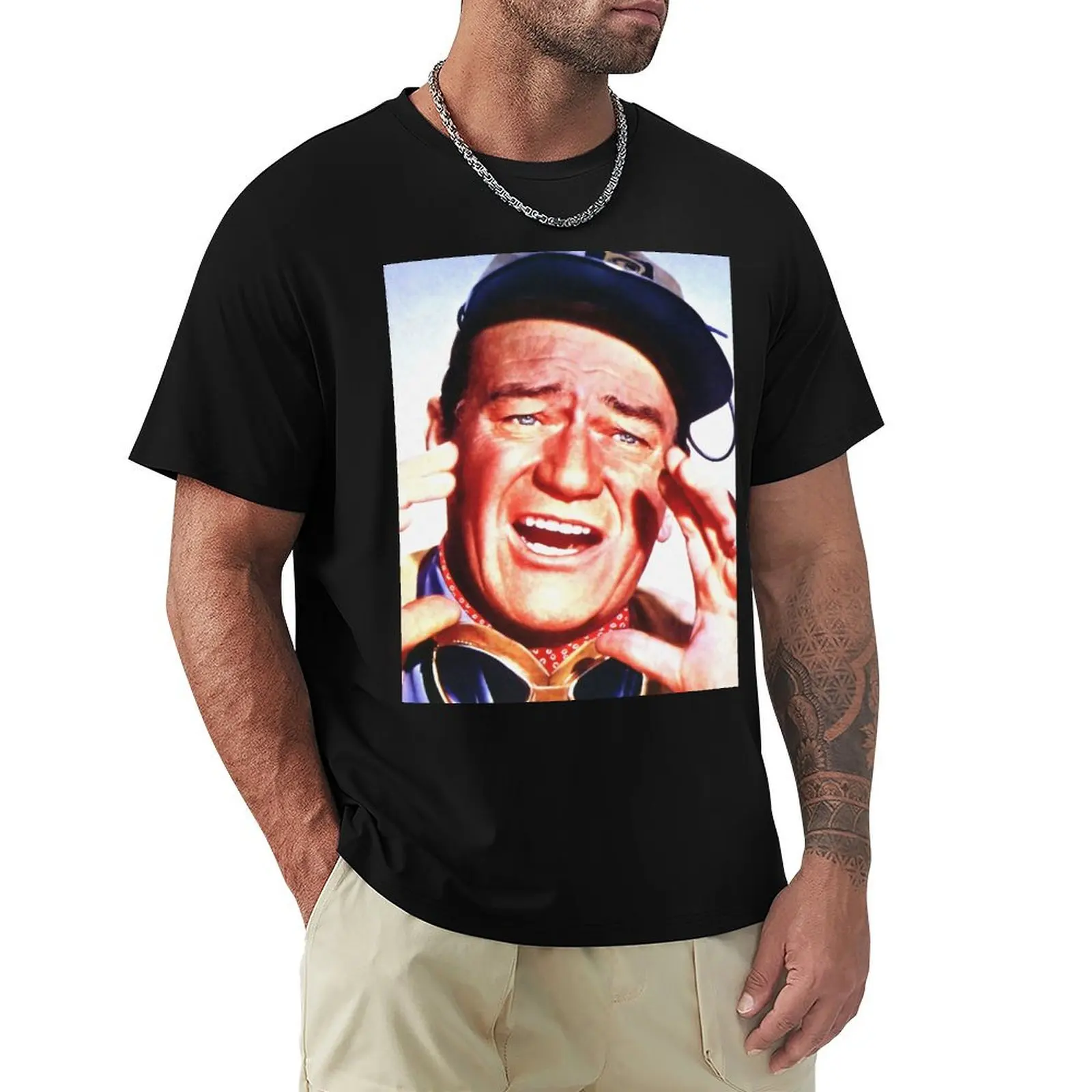 John Wayne in Hatari! T-Shirt Plus Size Everyday Tee Shirt