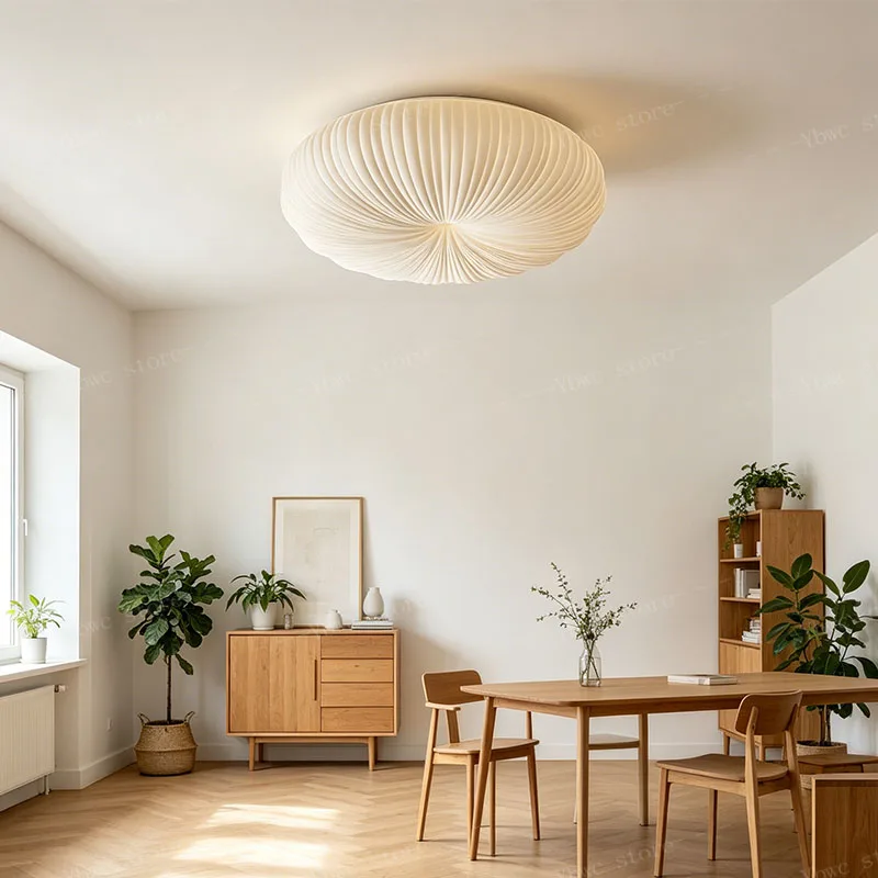 Cream Style Ceiling Light LED Tricolor Pendant Lights Bedroom Creative Interior Decoratio Dining Table Light Study Lighting