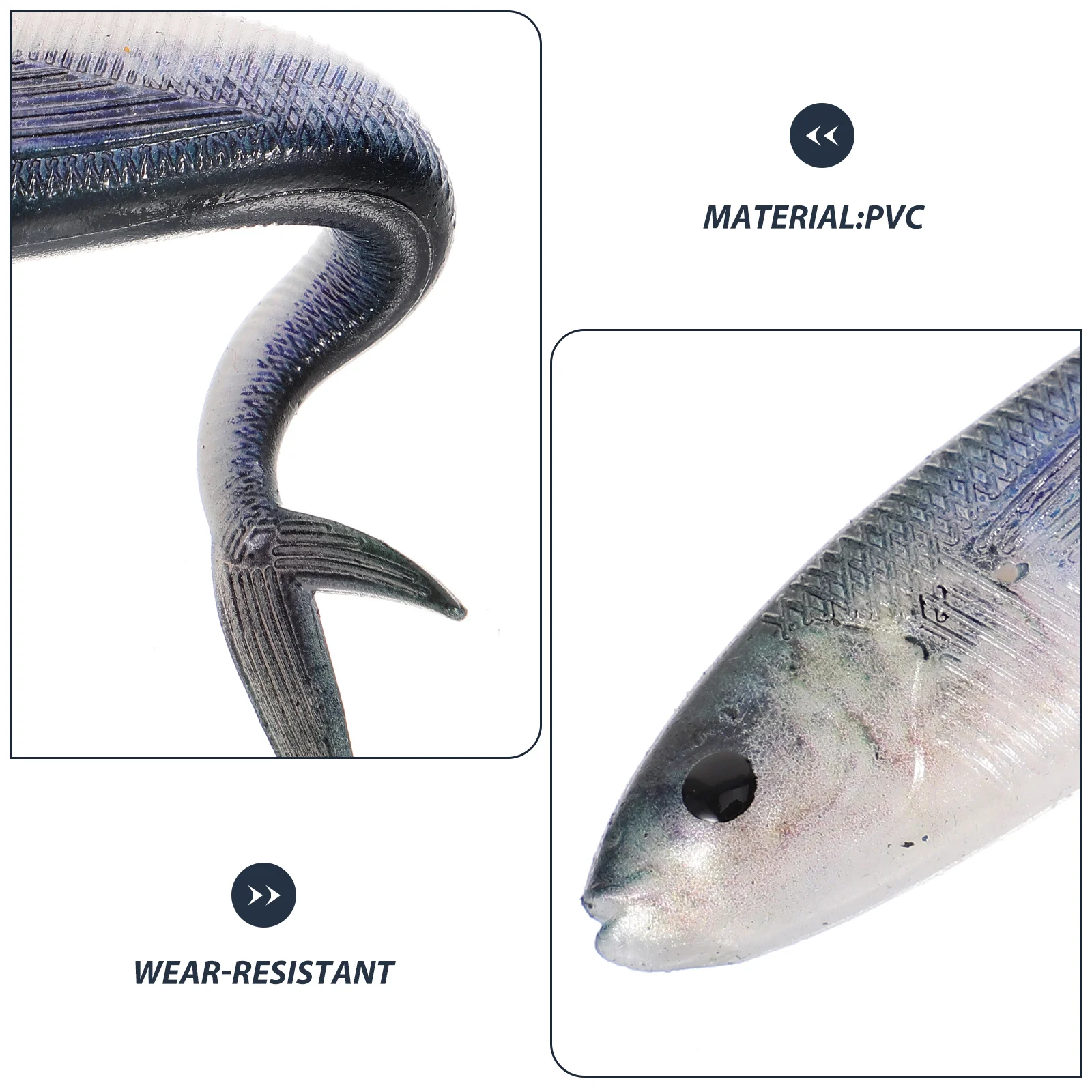 

Tuna Bait Salt Fresh Water Sinking Lure Fishing Tackle Fake for Sea Reusable Swim Tool Lifelike