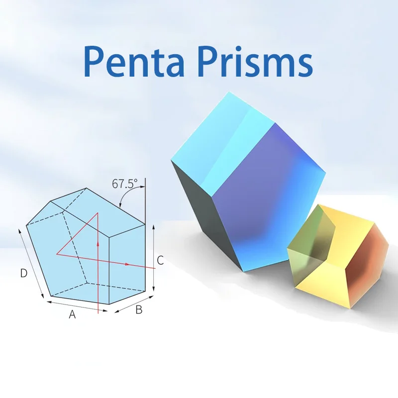 Penta Prisms Processing K9 Optical Glass 90 Degree Turning Prism Customized High Precision