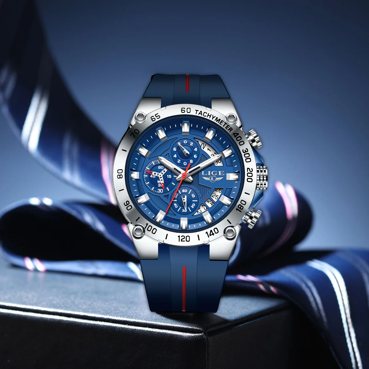 LIGE Luxury Men Watch Military Quartz Man Watches Waterproof Luminous Top Brand Watch for Men Date Chronograph Sport Wristwatch