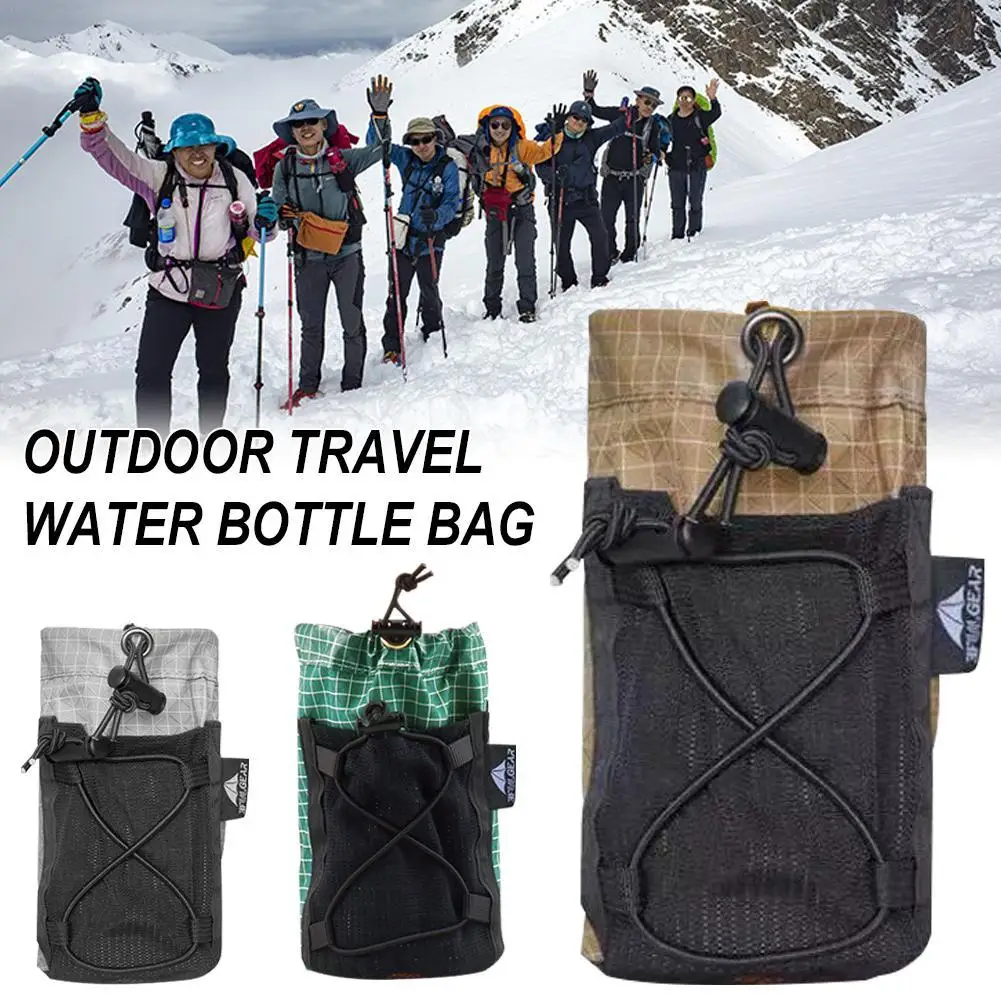 Outdoor Travel Water Bottle Bag Ultralight Portable Shoulder Strap Cover Backpack Cycling And Hiking Accessories