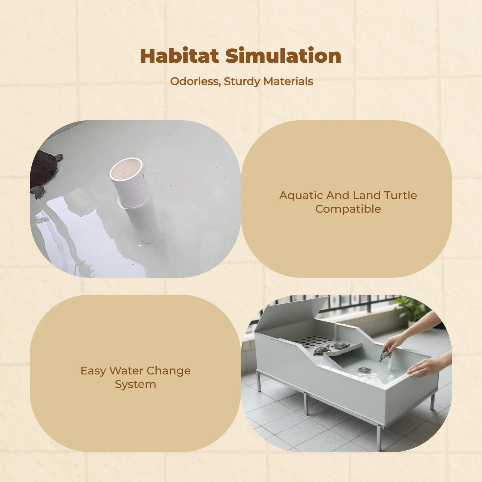 

Пластиковый контейнер для разведения черепах